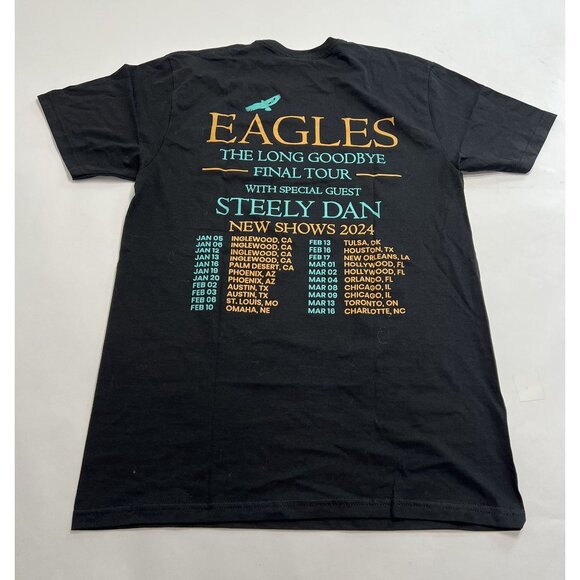 Gildan The Eagles The Long Goodbye 2024 T-Shirt in Black - Picture 2 of 3